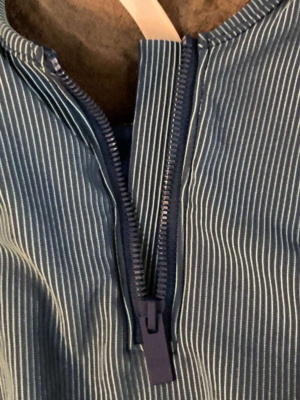 Victoria's Secret Women's Blue Halter One-Piece Swimsuit - Zip Chest - Size XL - Picture 6 of 6